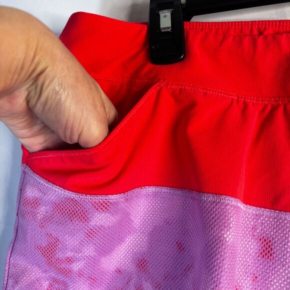 Adidas Two Tone Colorblock Front Pleat Golf Skort Skirt Shorts Liner Size Large - Picture 4 of 10